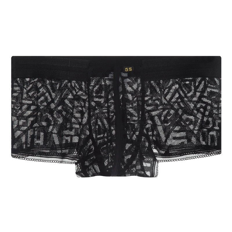 3D Sewing Full Lace Men's Boxer Shorts